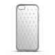Beeyo Diamond Grid Case priekš Apple iPhone 7 / 8 / SE2 (2020) / SE3 (2022) - Sudrabains - silikona aizmugures apvalks ar attēlu / bampers-vāciņš