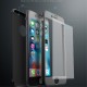 IPAKY Full Protection Hard Cover with Glass (Logo Cutout) priekš Apple iPhone 7 Plus - Sudrabains - plastikas aizmugures apvalks ar aizsardzības stiklu (bampers, vāciņš, PU back cover, bumper shell)