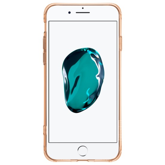 NILLKIN Crash-proof II Clear Soft TPU Kickstand Case priekš Apple iPhone 7 / 8 / SE2 (2020) / SE3 (2022) - Zelts - triecienizturīgs silikona aizmugures apvalks ar stendu / bampers-vāciņš