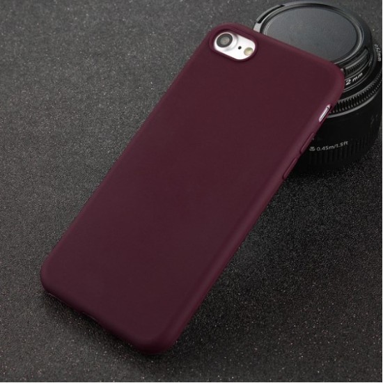 Matt TPU Back Case priekš Samsung Galaxy S21 FE 5G G990 - Bordo - matēts silikona aizmugures apvalks / bampers