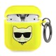 Karl Lagerfeld KLA2UCHFY Choupette Series Case priekš Apple Airpods - Dzeltens - silikona apvalks bezvadu austiņu lādēšanas ierīcei