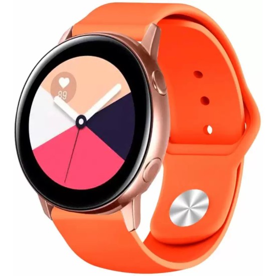22mm Beline Silicone Watchband Strap - Oranžs - silikona siksniņas (jostas) priekš pulksteņiem