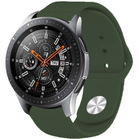 22mm Beline Silicone Watchband Strap - Zaļš - silikona siksniņas (jostas) priekš pulksteņiem