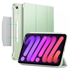 ESR Ascend Tri-fold Book Case with Clasp priekš Apple iPad mini 6 (2021) / mini 7 (2024) - Gaiši Zaļš - sāniski atverams maciņš ar stendu