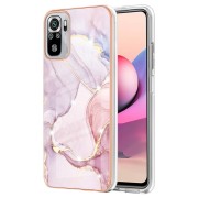 IMD Electroplating Marble Pattern TPU Phone