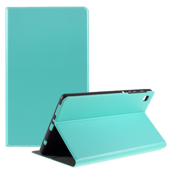 PU Leather Stand Tablet Cover Case priekš Samsung Galaxy Tab A7 Lite T220 / T225 - Tirkīzs - sāniski atverams maciņš ar stendu