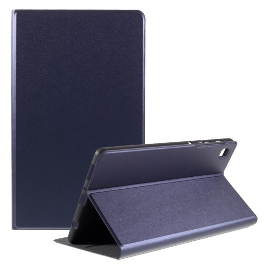 PU Leather Stand Tablet Cover Case priekš Samsung Galaxy Tab A7 Lite T220 / T225 - Tumši Zils - sāniski atverams maciņš ar stendu