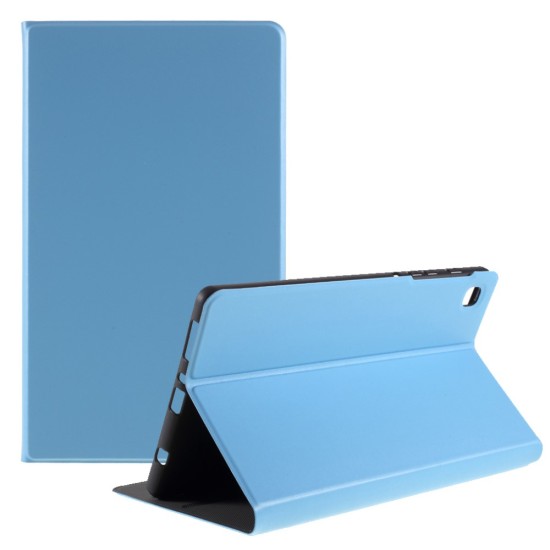 PU Leather Stand Tablet Cover Case priekš Samsung Galaxy Tab A7 Lite T220 / T225 - Gaiši Zils - sāniski atverams maciņš ar stendu