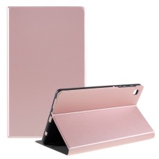 PU Leather Stand Tablet Cover Case priekš Samsung Galaxy Tab A7 Lite T220 / T225 - Rozā Zelts - sāniski atverams maciņš ar stendu