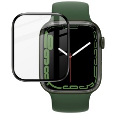 Imak Full Coverage Ultra Clear PMMA Glass protector priekš Apple Watch Series 7 / 8 / 9 (41mm) - Ekrāna Aizsargstikls / Bruņota Stikla Aizsargplēve (Full screen size curved)