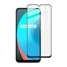 Imak Pro Plus Full Glue Anti-Explosion Tempered Glass screen protector priekš Realme C15 - Melns - Ekrāna Aizsargstikls / Bruņota Stikla Aizsargplēve