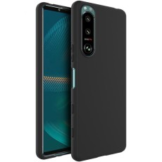 Imak UC-3 Series Unique Matt TPU Back Case priekš Sony Xperia 5 III - Melns - silikona aizmugures apvalks / bampers-vāciņš