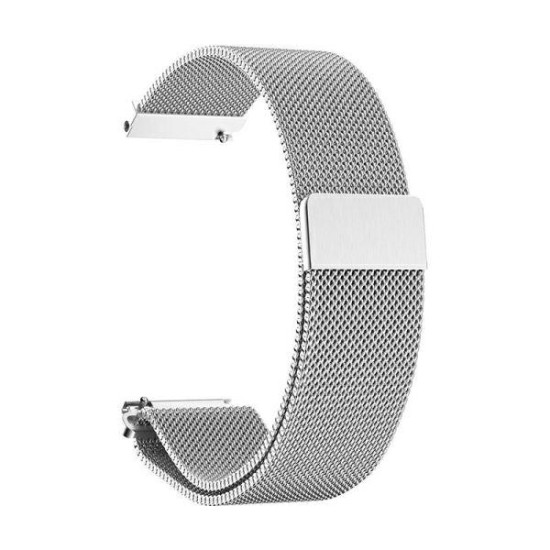 22mm Beline Fancy Magnetic Milanese Smart Watch Strap - Sudrabains - siksniņas (jostas) viedpulksteņiem no nerūsējoša tērauda ar magnētu