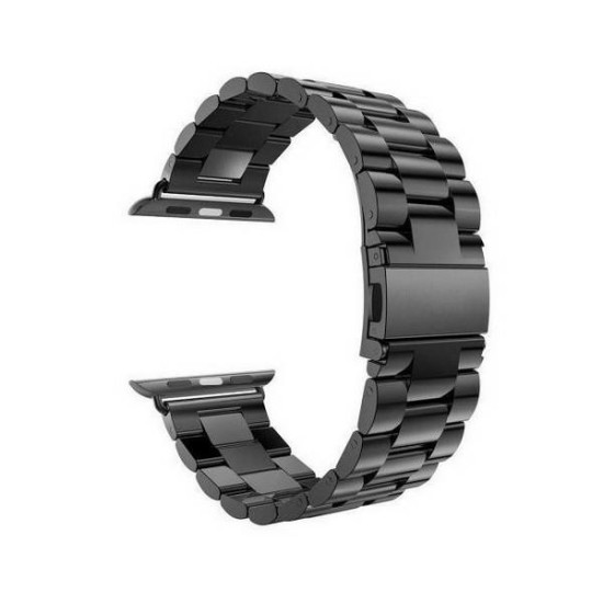 Mercury Stainless Steel Metal Watch Band priekš Apple Watch 38 / 40 / 41 mm - Melns - siksniņa viedpulksteņiem no nerūsējoša tērauda