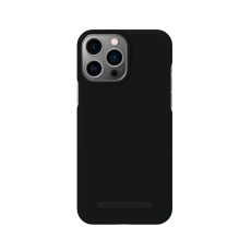 iDeal of Sweden Seamless SS22 Back Case priekš Apple iPhone 13 Pro Max - Coal Black - ciets silikona aizmugures apvalks ar iebūvētu metālisku plāksni / bampers-vāciņš