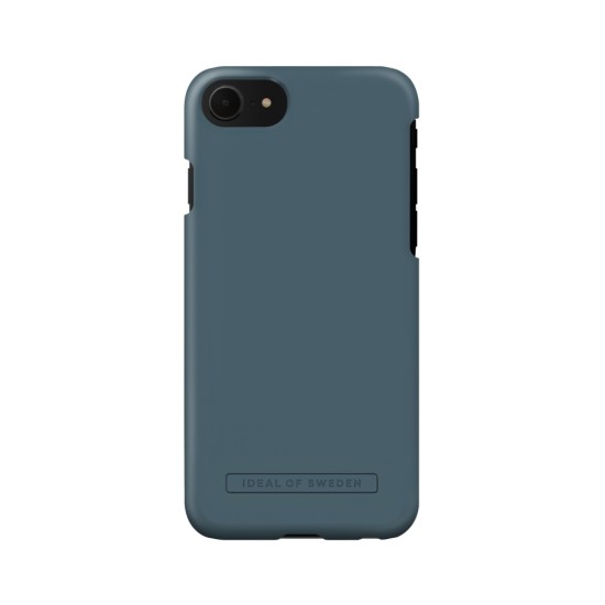 iDeal of Sweden Seamless SS22 Back Case priekš Apple iPhone 7 / 8 / SE2 (2020) / SE3 (2022) - Midnight Blue - ciets silikona aizmugures apvalks ar iebūvētu metālisku plāksni / bampers-vāciņš
