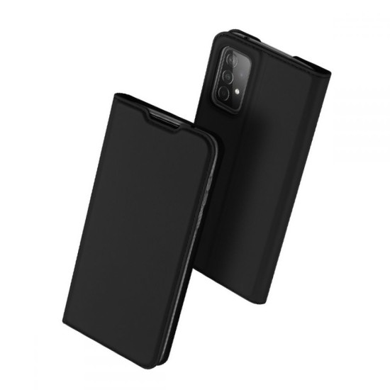 Dux Ducis Skin Pro series priekš Samsung Galaxy A53 5G A536 - Melns - sāniski atverams maciņš ar magnētu un stendu
