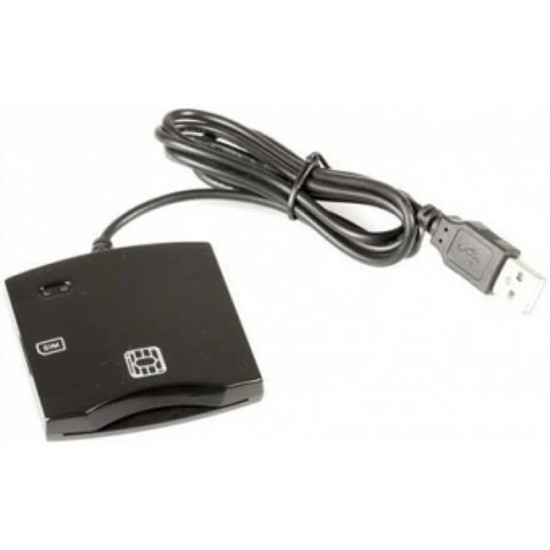 Dni electronico USB 2.0 eID / ID Card Reader - Melns - ID karšu lasītājs