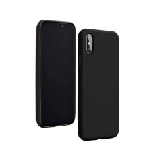 Forcell Silicone Lite Back Case priekš Samsung Galaxy A22 4G A225 - Melns - matēts silikona aizmugures apvalks / vāciņš