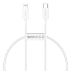 Baseus 0.25M Superior PD 20W Type-C to Lightning cable - Balts - Apple iPhone / iPad lādēšanas un datu kabelis / vads