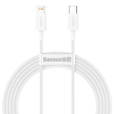 Baseus 2M Superior PD 20W Type-C to Lightning cable - Balts - Apple iPhone / iPad lādēšanas un datu kabelis / vads