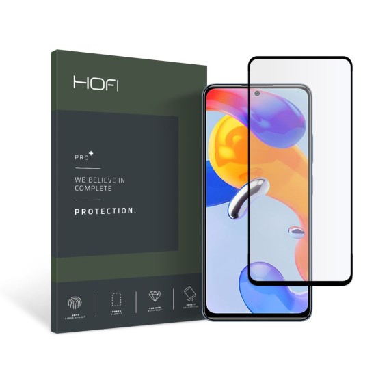 Hofi Premium Pro+ 9H Full Glue Tempered Glass Screen Protector priekš Xiaomi Redmi Note 11 Pro / Note 11 Pro+ 5G / Note 12 Pro 4G - Ekrāna Aizsargstikls / Bruņota Stikla Aizsargplēve