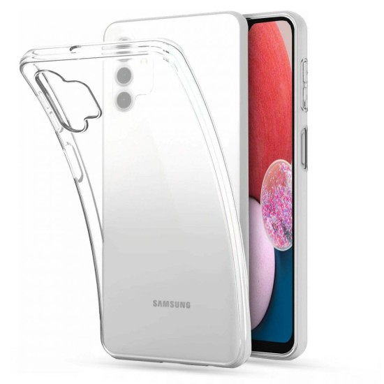 Tech-Protect FlexAir Series Back Case priekš Samsung Galaxy A13 4G A135 - Caurspīdīgs - silikona aizmugures apvalks / bampers-vāciņš