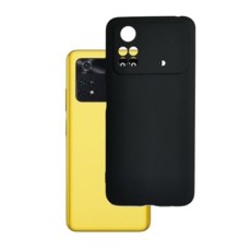 3MK Matt Case priekš Xiaomi Poco M4 Pro 4G - Melns - matēts silikona aizmugures apvalks / bampers-vāciņš