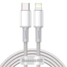 Baseus 2M High Density PD 20W Type-C to Lightning cable - Balts - Apple iPhone / iPad lādēšanas un datu kabelis / vads