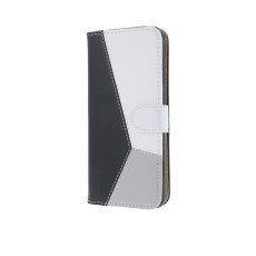 Smart Trendy Geometric Book Case priekš Xiaomi Redmi Note 10 5G / Poco M3 Pro - Melns / Balts - sāniski atverams maciņš ar magnētu un stendu