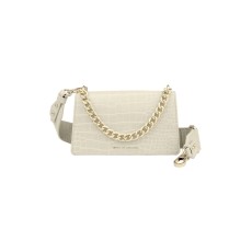 iDeal of Sweden SS22 Lia Baguette Medium Hand Bag - Cream Beige Croco - Recycled - sieviešu rokassoma / pleca soma