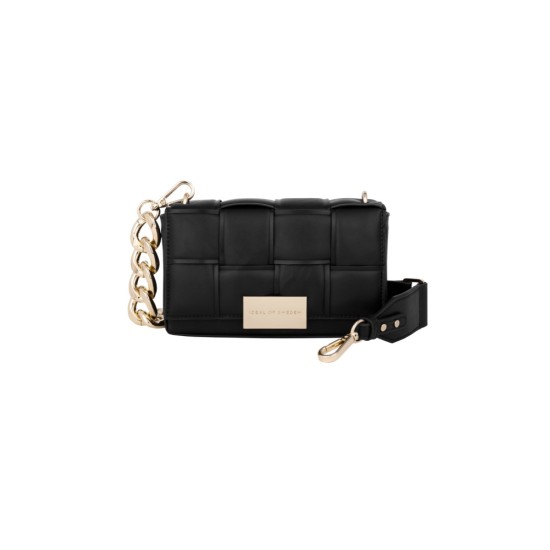 iDeal of Sweden SS21 Braided Crossbody Bag - Smooth Noir - женская сумочка через плечо