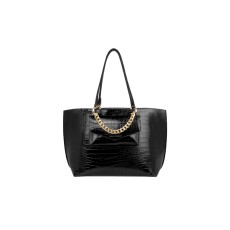 iDeal of Sweden AW21 Mini Tulip Chain Tote Shoulder Bag - Neo Noir Croco - sieviešu pleca soma