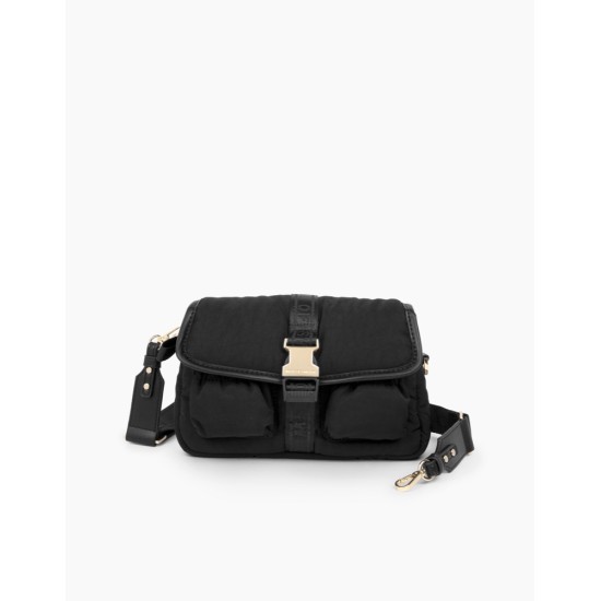 iDeal of Sweden AS22 Athena Buckle Bag - Black - sieviešu pleca soma