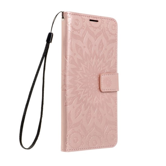 Forcell Mezzo Book Case для Xiaomi Redmi Note 11 / Note 11S - Розовое Золото / Мандала - чехол-книжка со стендом / подставкой  и шнурком