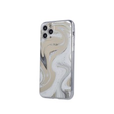 Marmur Wave Back Case priekš Xiaomi Redmi 9A - Zelts / Marmors - silikona aizmugures apvalks / bampers-vāciņš