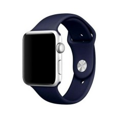 Mercury Silicone Watch Strap priekš Apple Watch 42 / 44 / 45 / 46mm / Ultra 49 mm - Tumši Zils - silikona siksniņa priekš pulksteņiem