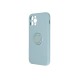 Finger Grip Back Case для Samsung Galaxy S22 Plus 5G S906 - Голубой - силиконовая накладка с кольцом / бампер-крышка