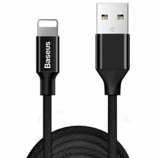 Baseus 3M Yiven USB to Lightning cable - Melns - Apple iPhone / iPad lādēšanas un datu kabelis / vads
