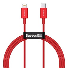 Baseus 1M Superior PD 20W Type-C to Lightning cable - Sarkans - Apple iPhone / iPad lādēšanas un datu kabelis / vads
