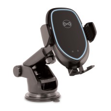 Forever ACH-100 Automatic 10W Wireless QI Charger Car Holder - Melns - Universāls stiprinājums uz automašīnas paneļa / loga / ventilācijas režģa ar iebūvētu bezvadu lādētāju