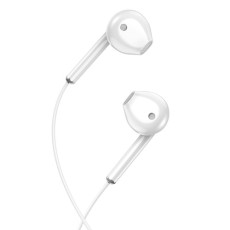 XO EP54 Wired Stereo Earphones with Remote and Mic jack 3.5mm - Baltas - Universālas stereo austiņas ar mikrofonu un pulti