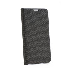 Luna Carbon Book Case priekš Huawei P30 Pro - Melns - sāniski atverams maciņš ar stendu / grāmatveida maks