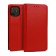 Special Leather Book Case priekš Xiaomi Redmi 10C - Sarkans - dabīgās ādas maciņš sāniski atverams ar stendu