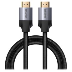 Baseus 1M CAKSX-B0G HDMI to HDMI (v2.0 / 4K) 60Hz High Defination Cable Adapter - Pelēks - video adapteris vads / kabelis