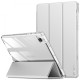 Infiland Rugged Crystal Book Case priekš Samsung Galaxy Tab A8 10.5 X200 / X205 - Sudrabains - sāniski atverams maciņš ar magnētu un stendu