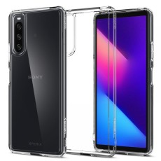 Spigen Ultra Hybrid Crystal Clear Back Case priekš Sony Xperia 10 IV - Caurspīdīgs - silikona-plastikāta aizmugures apvalks / bampers