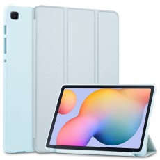 Tech-Protect Smart Case priekš Samsung Galaxy Tab S6 Lite P610 / P613 / P615 / P619 - Gaiši Zils - sāniski atverams maciņš ar magnētu un stendu