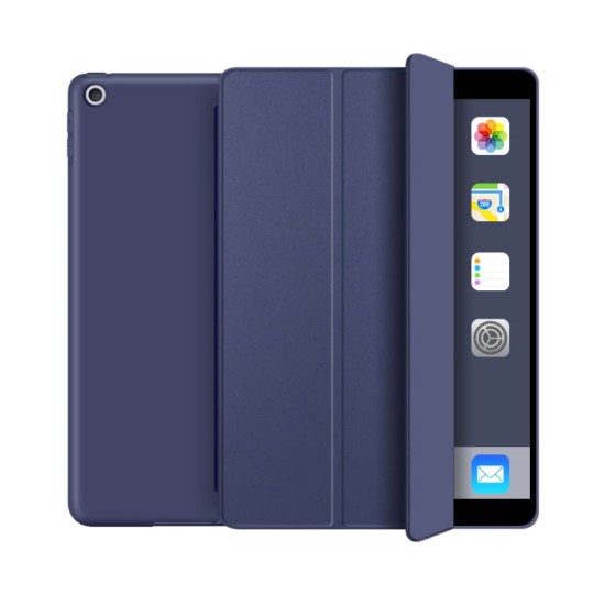 Tech-Protect Smart Case priekš Apple iPad 10.2 (2019 / 2020 / 2021) - Tumši Zils - sāniski atverams maciņš ar magnētu un stendu