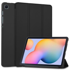 Tech-Protect Smart Case 2 priekš Samsung Galaxy Tab S6 Lite P610 / P613 / P615 / P619 - Melns - sāniski atverams maciņš ar magnētu un stendu